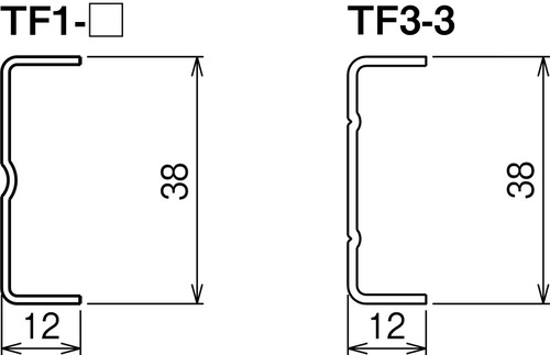 ネグロス電工:野ぶち受け(3m) 型式:TF3-3（1セット:10個入） 【SALE