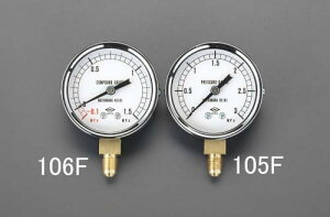 【SALE価格】エスコ (ESCO) EA106F -0.1~1.5MPa フレアータイプ連成計 EA106F 【3個セット】