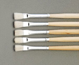 エスコ (ESCO) EA109MJ-122 5本組 補修用平筆(羊毛) EA109MJ-122 【4Stセット】