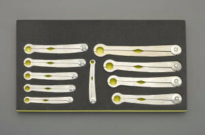 【SALE価格】エスコ (ESCO) EA612VA-4 10本組 ナットレンチセット EA612VA-4