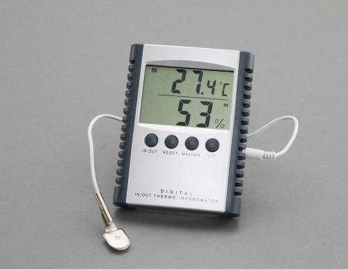 エスコ　(ESCO)　[室内･室外]最高･最低温度湿度計(デジタル)　EA728AC-11