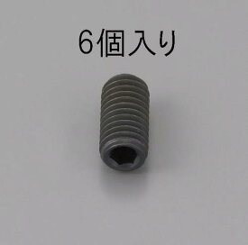 エスコ (ESCO) M12x10mm 六角穴付止ネジ(クロメート/6本) EA949MP-1210