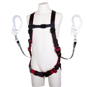 【SALE価格】エスコ (ESCO) EA998FF-11 墜落制止用器具(フルハーネス/巻取式ツインランヤード付) EA998FF-11