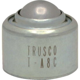 【SALE価格】TRUSCO　ボールキャスター　プレス成型品上向用　スチール製ボール T-A8C ( TA8C ) トラスコ中山（株）