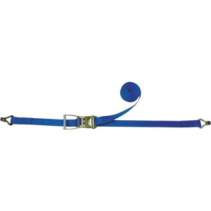 TESAC ラッシングベルト ベルト荷締機ラチェットバックル式両端ナローフック付 ( R50KAE010-AE050A ) (株)テザック