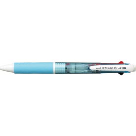 【SALE価格】uni　ジェットストリーム3色ボールペン　水色 ( SXE340007.8 ) 【10本セット】 三菱鉛筆（株）