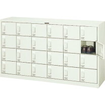 楽天市場】trusco シューズボックス 24人用 sc24w（オフィス家具 