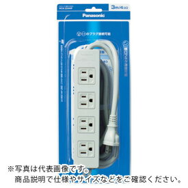 Panasonic　OAタップ　接地15A形　4コ口　5mコード付 ( WCH2354HP ) パナソニック（株）エレクトリックワークス社