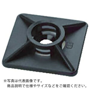 SapiSelco ケーブルタイ固定具 粘着タイプ角型 4.5mm 黒 100個 ( BAS.3MT.508 ) SapiSelco社