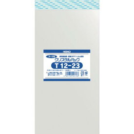HEIKO　OPP袋　テープ付き　クリスタルパック　T12－23　100枚入り 6741600 T12-23 ( 6741600T1223 ) （株）シモジマ