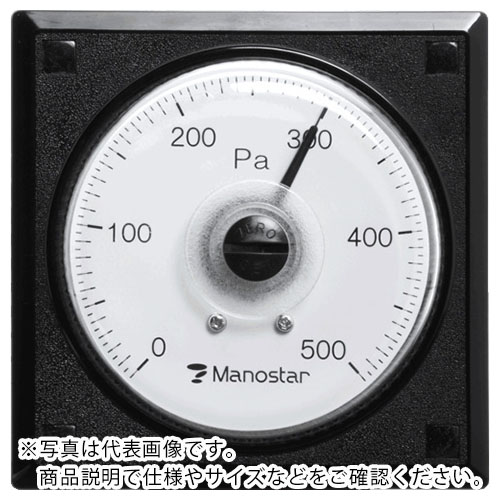 マノスター ＷＯ８１ パネル角形 １００Ｐａ 風量計 垂直 ( WO81PRT100DMV ) （株）山本電機製作所のサムネイル