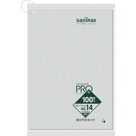 サニパック L14H規格袋吊り下げタイプ(0.03)14号 ( L14H-CL ) 日本サニパック(株)