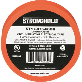 【SALE価格】ストロングホールド　StrongHoldビニールテープ　一般用途用　オレンジ　幅19．1mm　長さ20m　 ST17-075-66OR ( ST1707566OR ) ストロングホールド