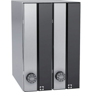 DAIKEN 集合郵便受 ポステック 前入れ前出し 大型・縦型・静音ダイヤル錠・屋内仕様・2戸分 ブラック ( CSP131T2DK ) (株)ダイケン 【メーカー取寄】