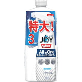 【SALE価格】P＆G　ジョイ　W除菌　ALLinOne　食器＋キッチン　泡スプレー　微香タイプ　詰め替え　特大　630ml ( 027573 ) P＆Gジャパン（同）