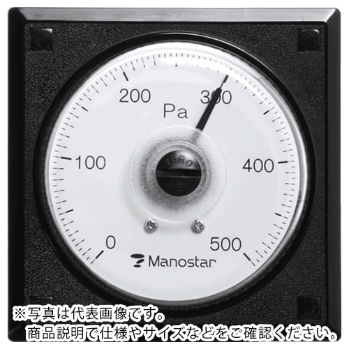 マノスター ＷＯ８１ パネル角形 ０．１ｋＰａ 水平 ( WO81PRS0.1EH ) （株）山本電機製作所