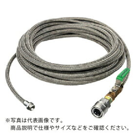 Asada ( アサダ ) 1/4SUS洗管ホース コック付 20m SUSワンタッチカプラ仕様 ( HD03220 ) 【メーカー取寄】