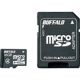 バッファロー　防水仕様　Class4対応　microSDHCカード　SD変換アダプター付モデル　16GB RMSD-BS16GAB ( RMSDBS16GAB ) （株）バッファロー