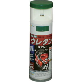 アサヒペン　弱溶剤型2液ウレタンスプレー　300ML　緑 ( 604859 ) （株）アサヒペン