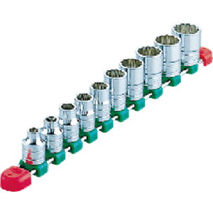 KTC ( ���s�@�B�H�� ) 12.7sq.�\�P�b�g�Z�b�g(10�R�g) �����p12.7mm 6�p 12�p ( TB410XE )