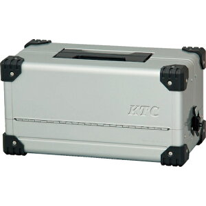 KTC スチール製工具箱 両開きメタルケース(シルバー) 間口440×奥行233×高さ230mm ( EK-10A ) 京都機械工具(株)