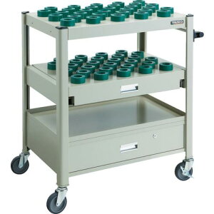 TRUSCO TCW型ツーリングワゴン HSK40A専用 57個 スライド棚引出し付 NG色 ( TCW-TF02DC-NG ) トラスコ中山(株)