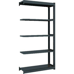 TRUSCO 軽量ボルトレス棚TSUG型 連結タイプ 900X340XH1800 ( TSUG100-63K-5B-HBK ) トラスコ中山(株)