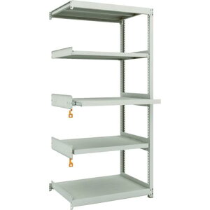 TRUSCO スチールラック M2型軽中量棚 860X600XH1800 5段うちスライド2段 連結 ( M2-6363M2B ) トラスコ中山(株)