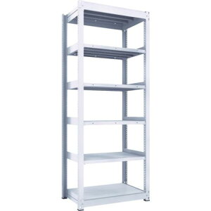 TRUSCO TUG型中量ボルトレス棚 450kg 単体型 955×626×H2400 6段 ( TUG450-83L-6 ) トラスコ中山(株)