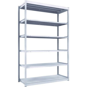 TRUSCO TUG型軽中量ボルトレス棚 200kg 単体型 1540×624×H2400 6段 ( TUG200-85L-6 ) トラスコ中山(株)