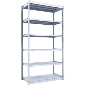 TRUSCO TUG型軽中量ボルトレス棚 200kg 単体型 1240×624×H2400 6段 ( TUG200-84L-6 ) トラスコ中山(株)