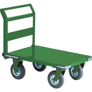 TRUSCO 鋼鉄製運搬車 900X600 Φ223空気入タイヤ 鋳物金具 ( OH-2AR ) トラスコ中山(株)