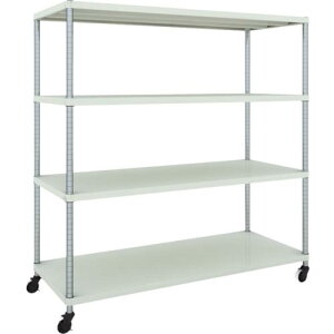 TRUSCO �X�`�[�����b�N �t�F�j�b�N�X���b�N 1500X600 4�i U�ԗ֕t W�F �R�ە��̓h�� ( PER-5564-U125-W ) �g���X�R���R(��)