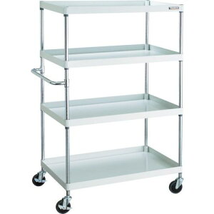 TRUSCO ツールワゴン フェニックスワゴン 省音 900X600XH1500 4段 ホワイト ( PEW-1594-W ) トラスコ中山(株)