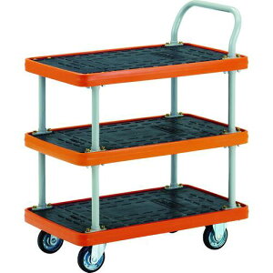 TRUSCO MKP樹脂製台車 3段式 906X616 ( MKP-308 ) トラスコ中山(株)