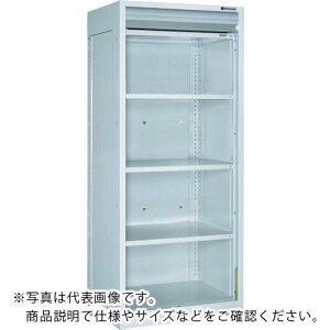 TRUSCO 軽中量棚150型 シャッター付棚900×450×H1800 5段 ( TLA63S-25MG ) トラスコ中山(株)