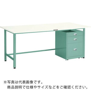 TRUSCO 軽荷重作業台(300kg)AE型 1800X750 3段キャビネット付 ダークグレー色 ( SAE-1800UDC111 DG ) トラスコ中山(株)
