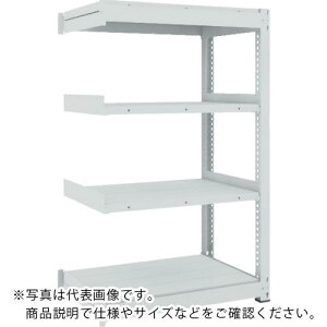 TRUSCO TUG型中量ボルトレス棚 600kg 連結型 1800×476×H1500 4段 ( TUG600-56S-4B ) トラスコ中山(株)