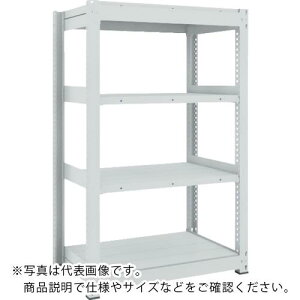 TRUSCO TUG型中量ボルトレス棚 600kg 単体型 1855×626×H1500 4段 ( TUG600-56L-4 ) トラスコ中山(株)