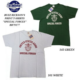 BUZZ RICKSON'S S/S T-SHIRT "SPECIAL FORCES" Made in U.S.A バズリクソンズ ミリタリー Tシャツ BR79177