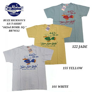 BUZZ RICKSON'S S/S T-SHIRT 442nd BOMB. SQ. �o�Y���N�\���Y ����T�V���c �~���^���[ BR79512