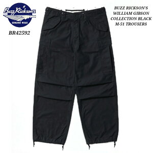 BUZZ RICKSON'S WILLIAM GIBSON COLLECTION BLACK M-51 TROUSERS �o�Y���N�\���Y �E�B���A���E�M�u�\�� M-1951 �g���E�U�[�X �J�[�S�p���c BR42592