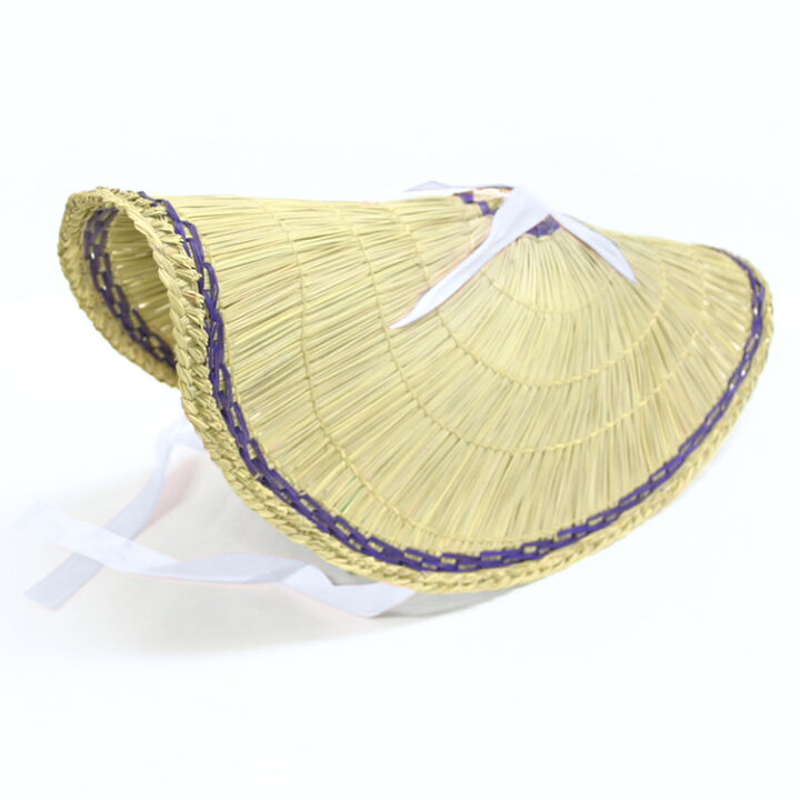 楽天市場 編み笠 阿波踊り用品 女踊り用 編み笠 おけさ笠 紐なし ふだんきものハイムラヤ