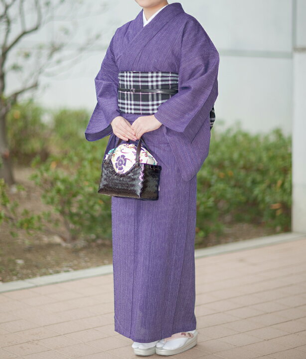 楽天市場】阿波しじら織り 木綿 着物 夏着物 浴衣 コットン着物 単衣 
