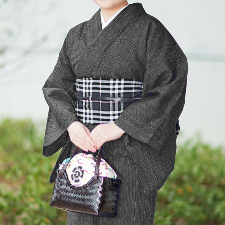 楽天市場】阿波しじら織り 木綿 着物 夏着物 浴衣 コットン着物 単衣 