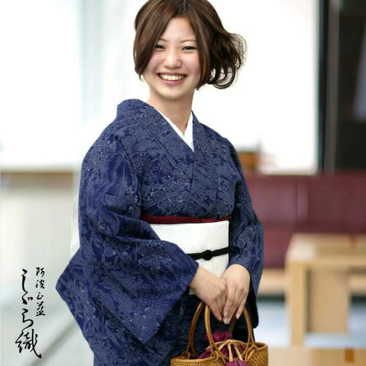楽天市場】阿波しじら織り 抜染シリーズ 木綿 着物 夏着物 浴衣 