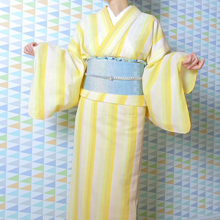 楽天市場】阿波しじら織り 木綿 着物 夏着物 浴衣 コットン着物 単衣 