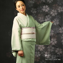 楽天市場】着物（カラーグリーン・種類（着物）色無地）（和服 