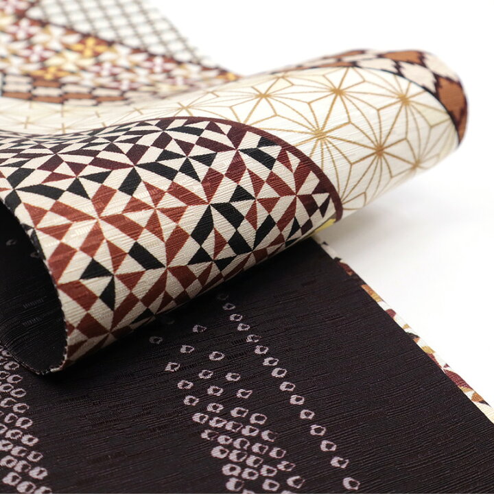 楽天市場】半幅帯 正絹《WAKKA》お仕立て上がり 染リバーシブル半巾帯 