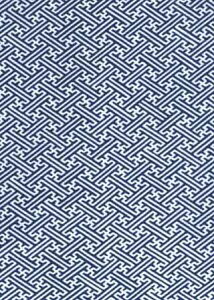 手ぬぐい 梨園染め「紗綾型(さやがた) 674」《戸田屋商店》白/紺/古典柄/手拭い/てぬぐい【メール便OK】【TD】